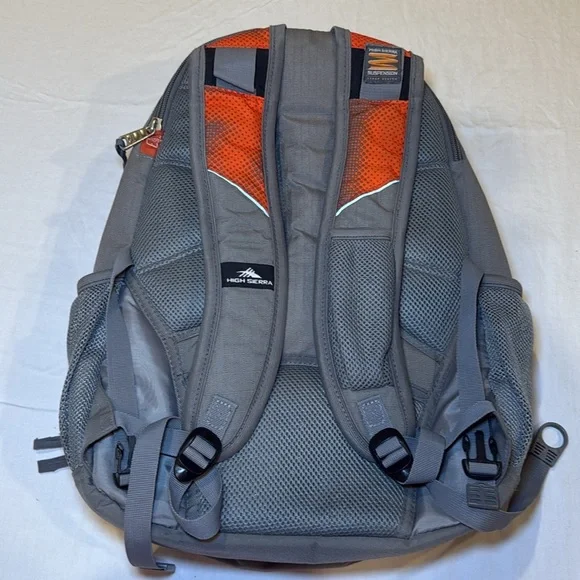 High Sierra Unisex Swerve Charcoal Grey and Hyperdots Laptop Backpack EUC - Picture 10 of 12